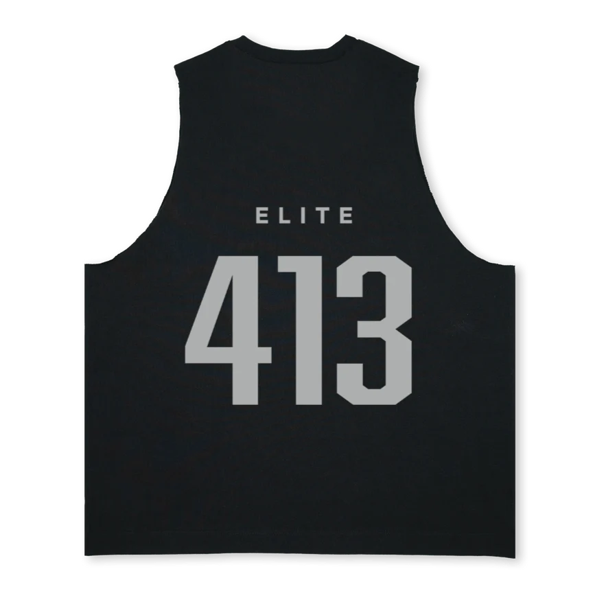 ELITE ETE Deep Black Oversized Vest. - Image 2