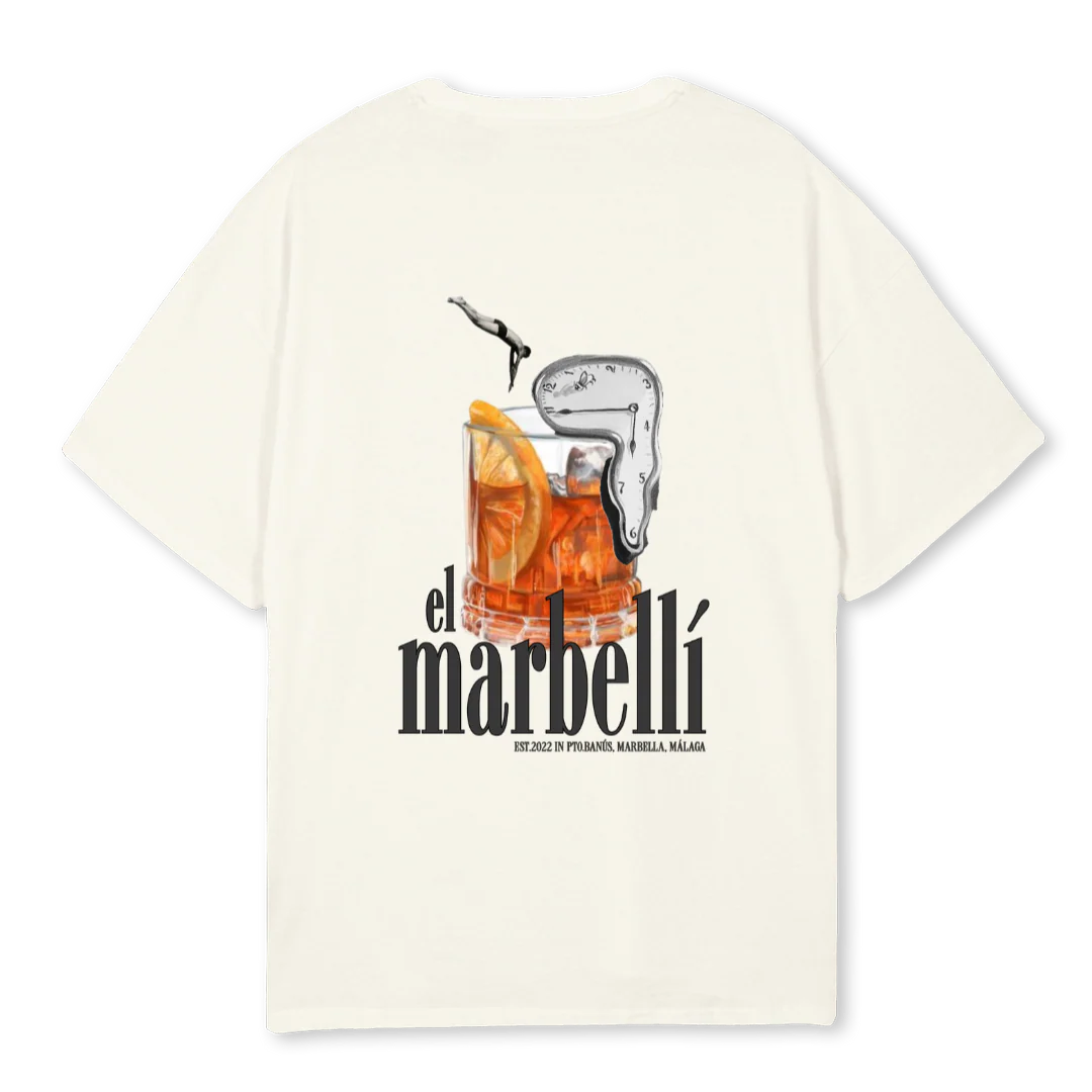 ELMARBELLI Cream Oversized Tee. - Image 2
