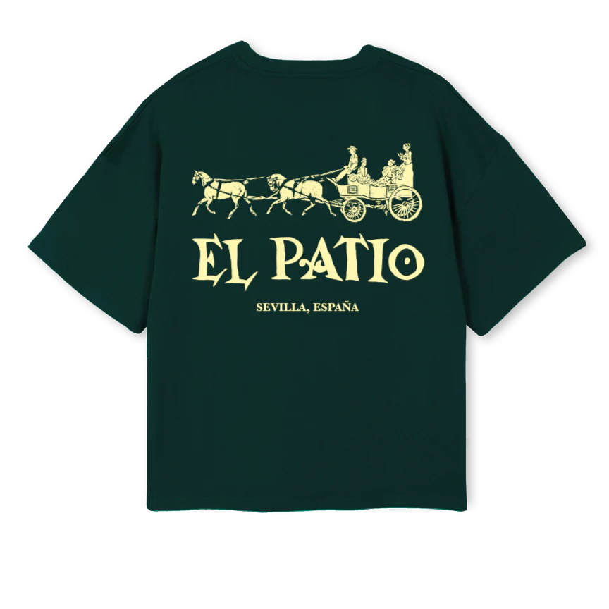 ELPATIOLOGO Wild Green Oversized Boxy Tee. - Image 2