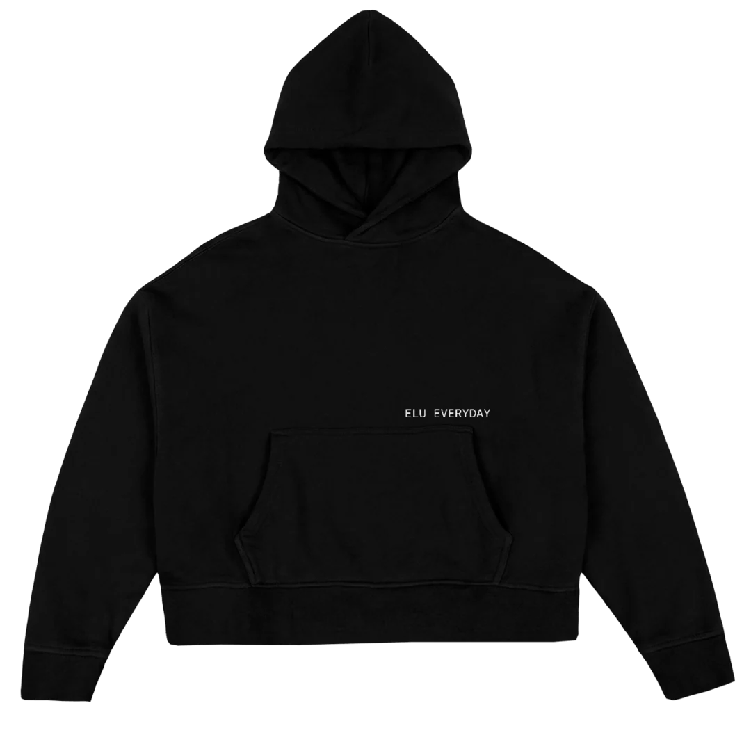 ELU Black Oversized Boxy Hoodie.