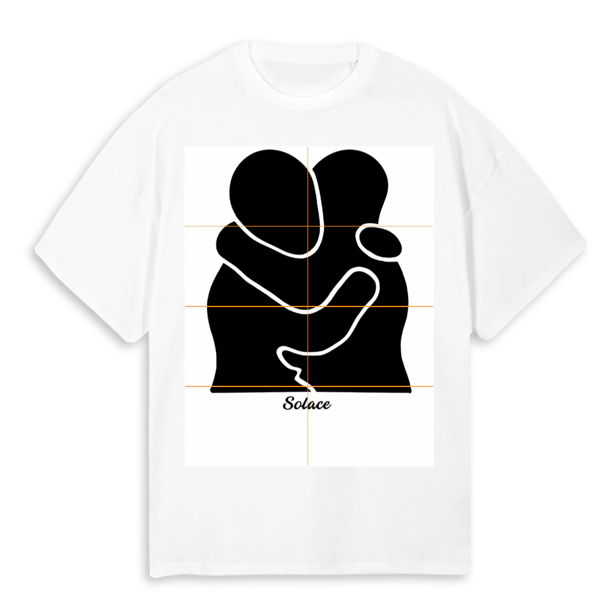 EMBRACE SOLACE White Oversized Tee.