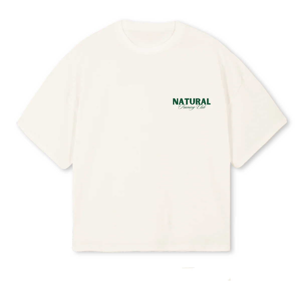 EMBRACE  Vintage White Oversized Boxy Tee.