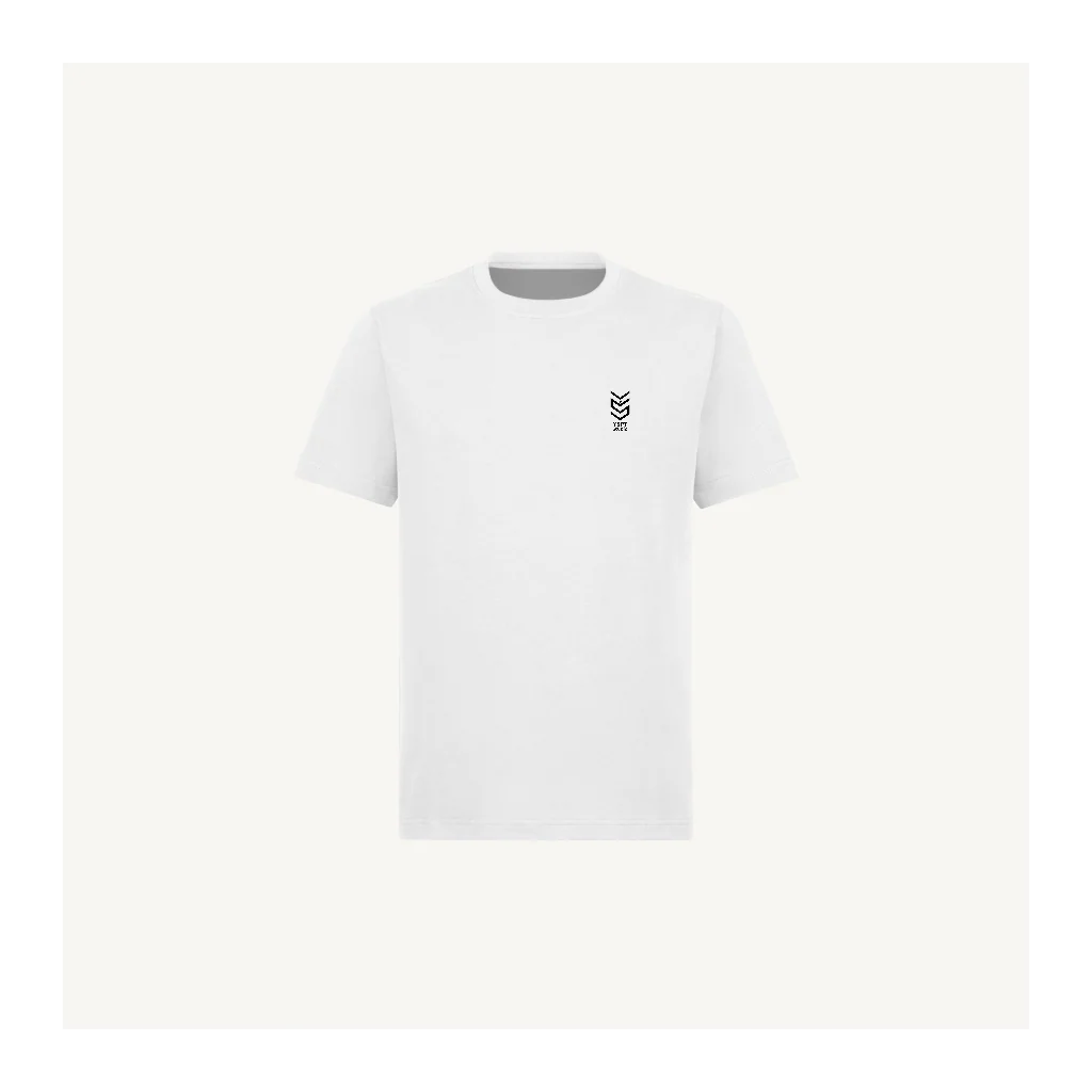 Embroided re T-Shirt White Regular Tee.