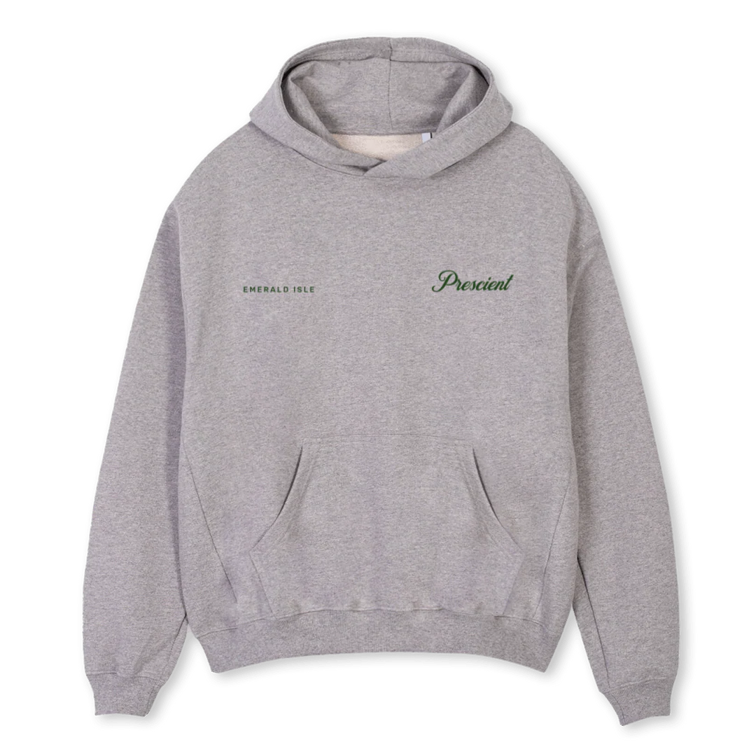 EMERALDHOODY Grey Marl Oversized Hoodie.