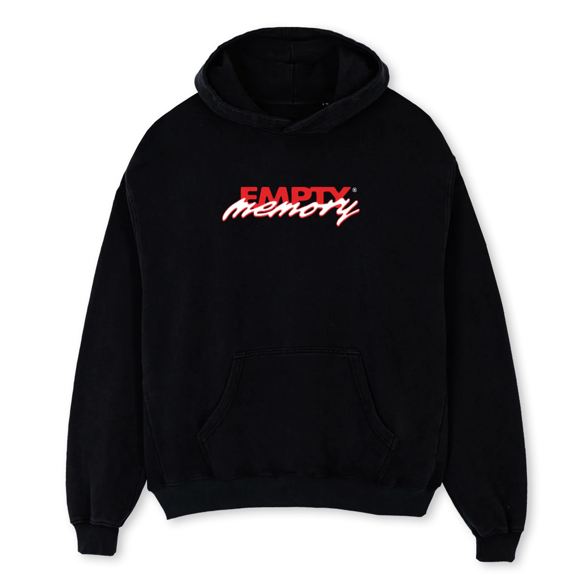 EMHOODIEONE Black Oversized Hoodie.