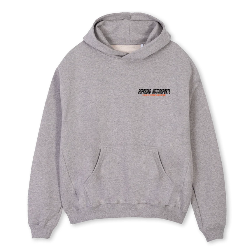 EMSGREYHOODIECLEAN Grey Marl Oversized Hoodie.