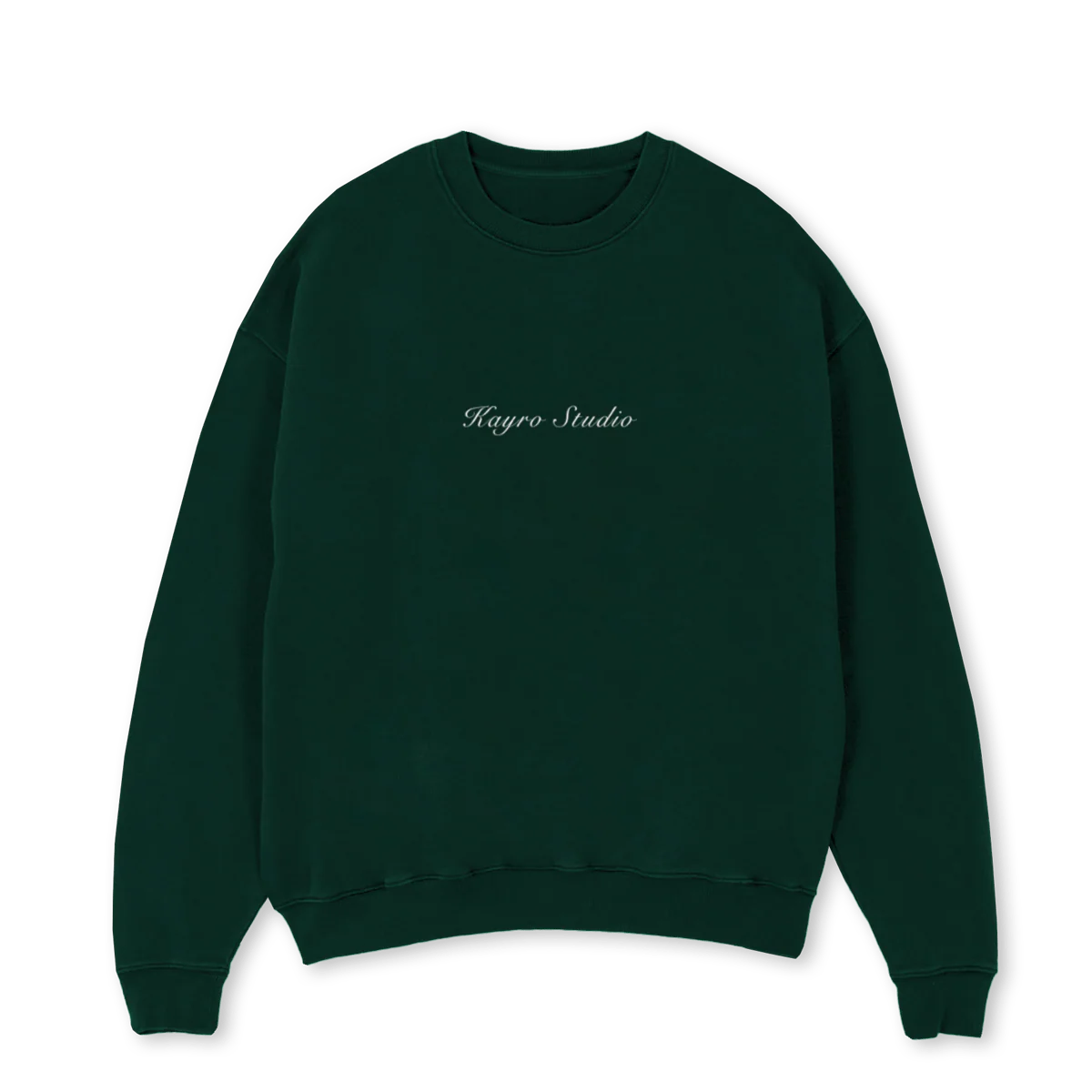ENDLESSLOVEVERDE Wild Green Oversized Crewneck Sweater.