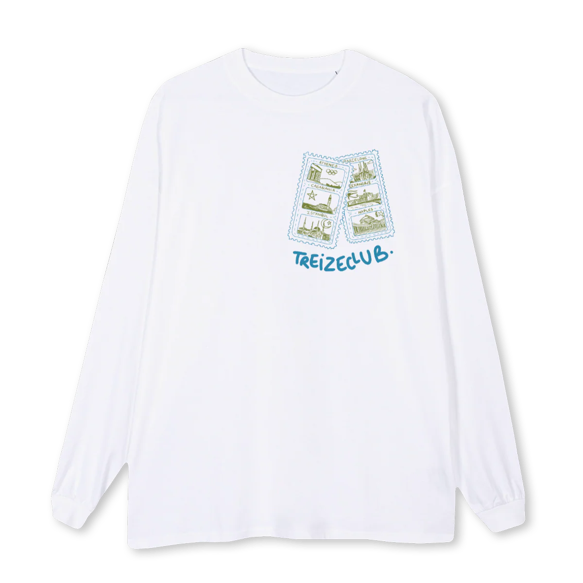 ENFANTMDTRN White Oversized LS Tee.