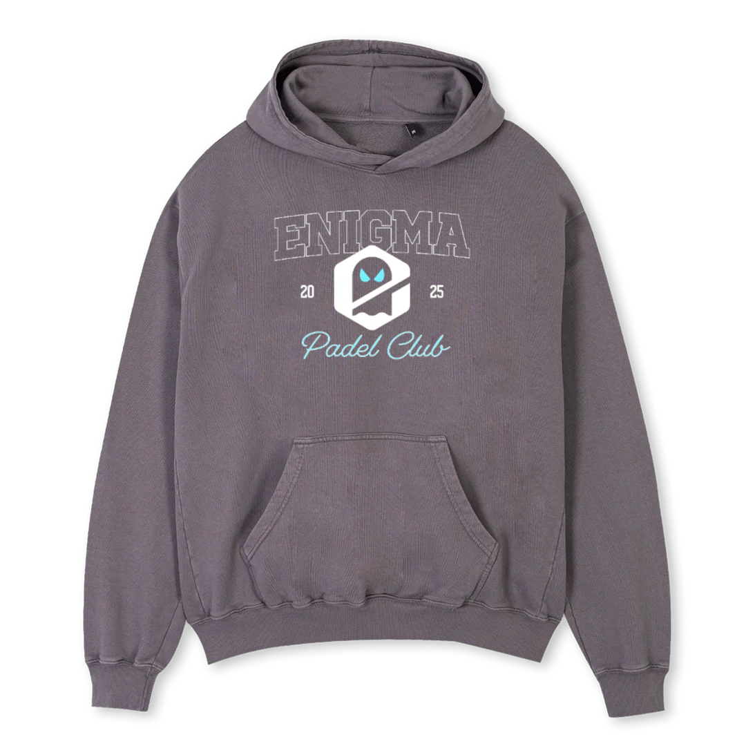 ENIGMAPAD Pigment Grey Oversized Hoodie.