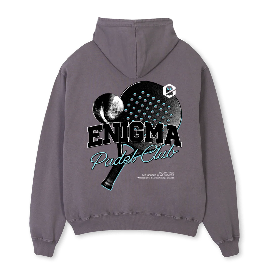 ENIGMAPAD Pigment Grey Oversized Hoodie. - Image 2