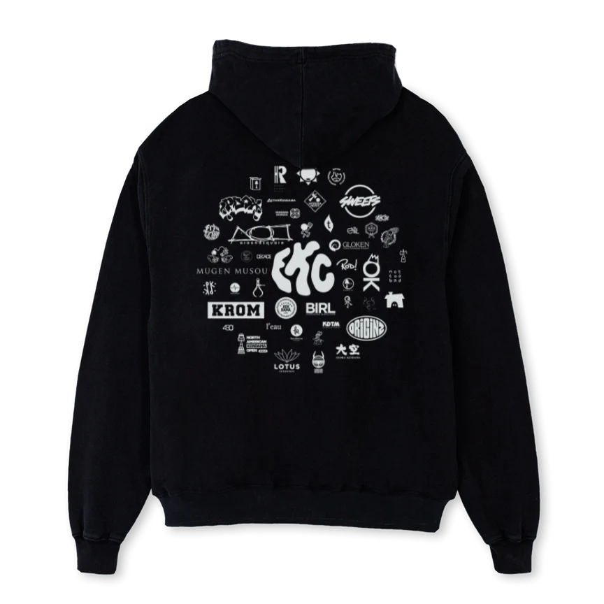 EKCTEEFINAL_BH Black Oversized Hoodie. - Image 2