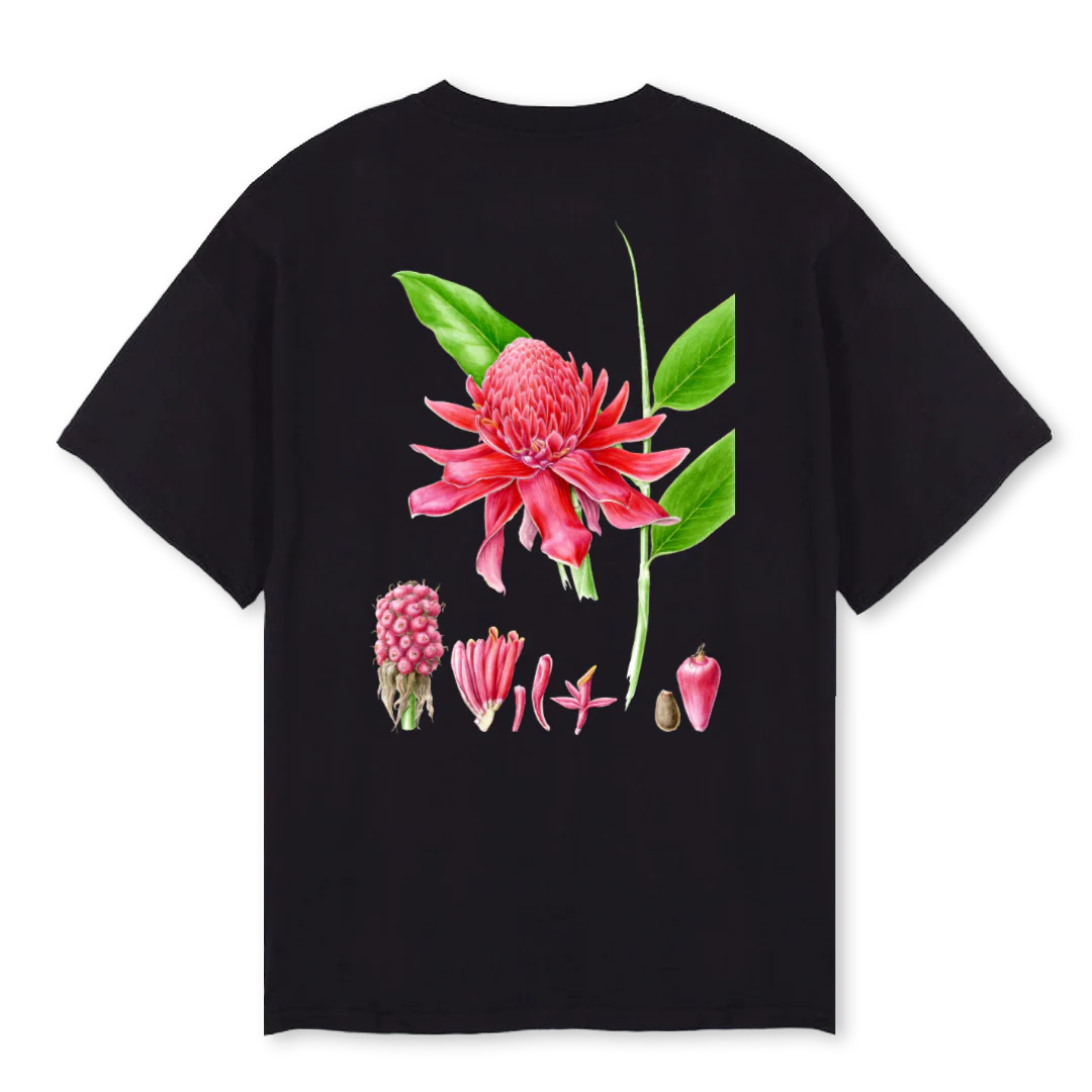 ENZO LEFORT_1 Black Oversized Tee. - Image 2