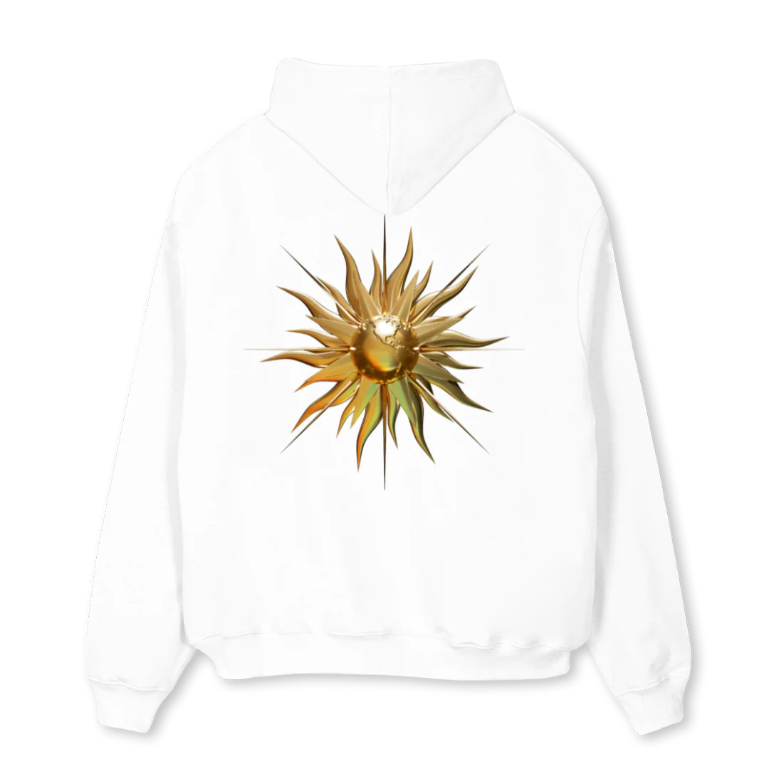 EOCHDWHT White Oversized Hoodie. - Image 2