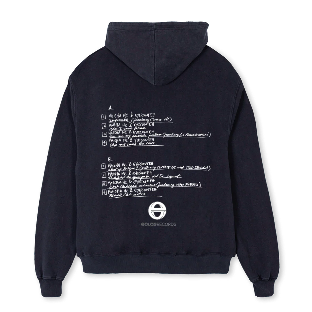 EOLASFIRSTRELEASE Vintage Black Oversized Hoodie. - Image 2