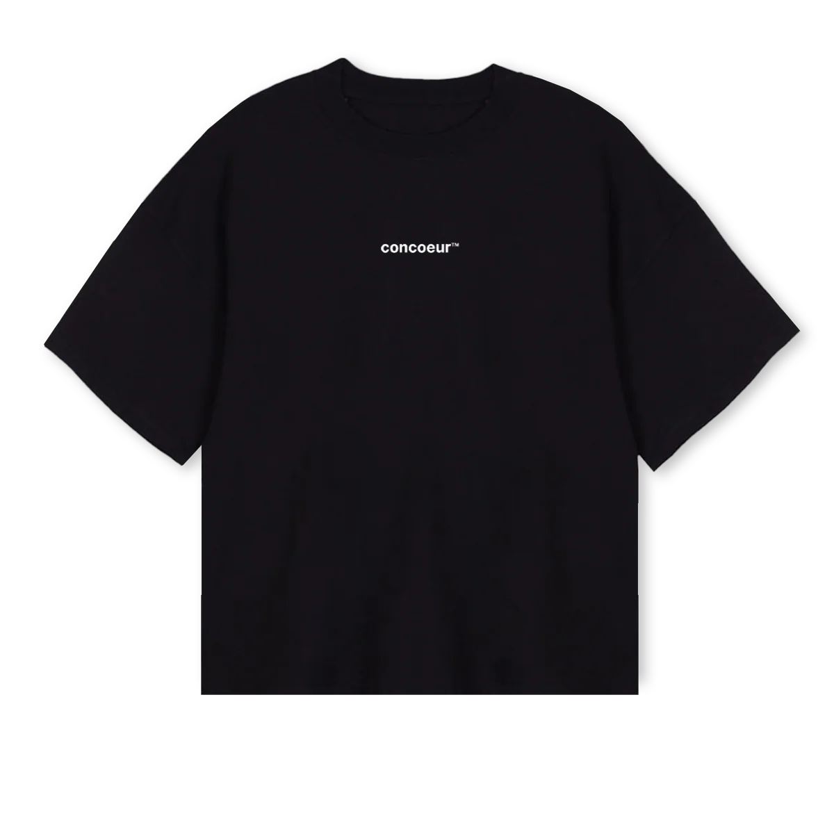 EPOQUEIIIBLACKSHIRT Black Oversized Boxy Tee.