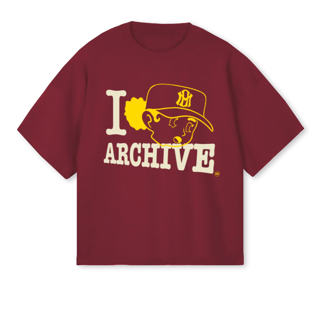 EPSOYA_BG Burgundy Oversized Boxy Tee.