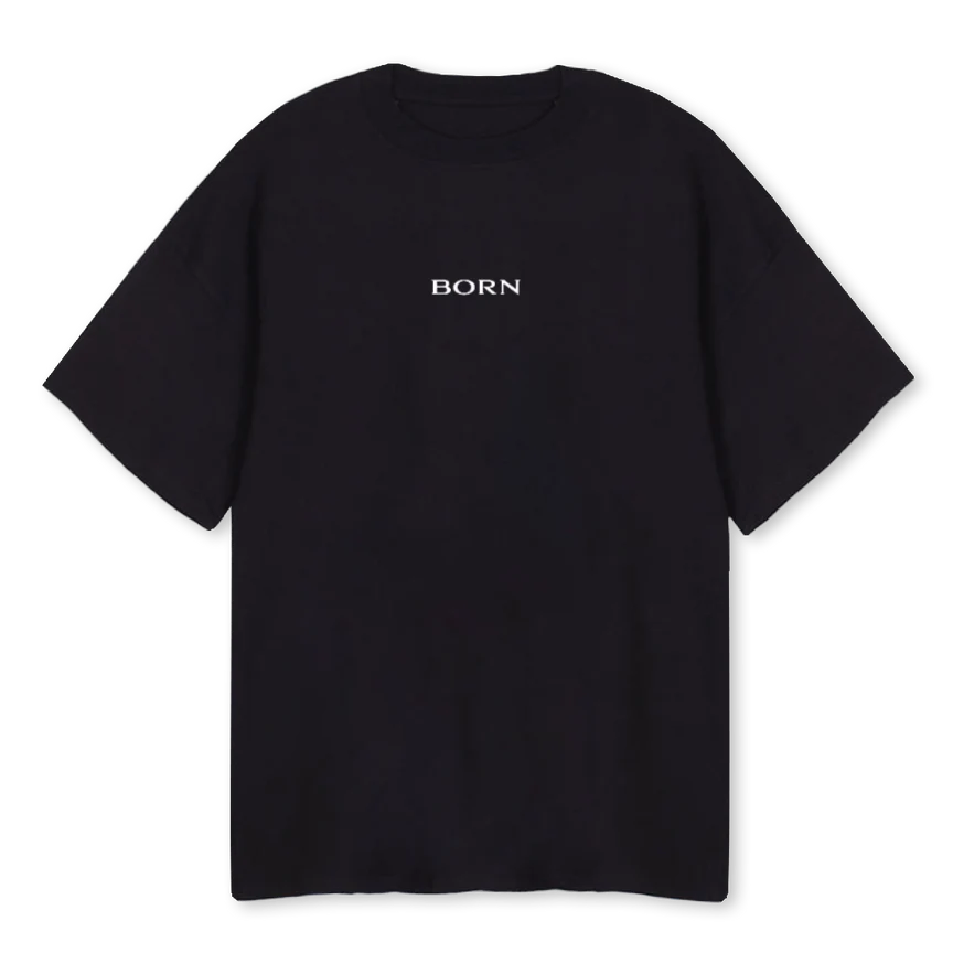 ERANHERSHANGEL Black Oversized Tee.