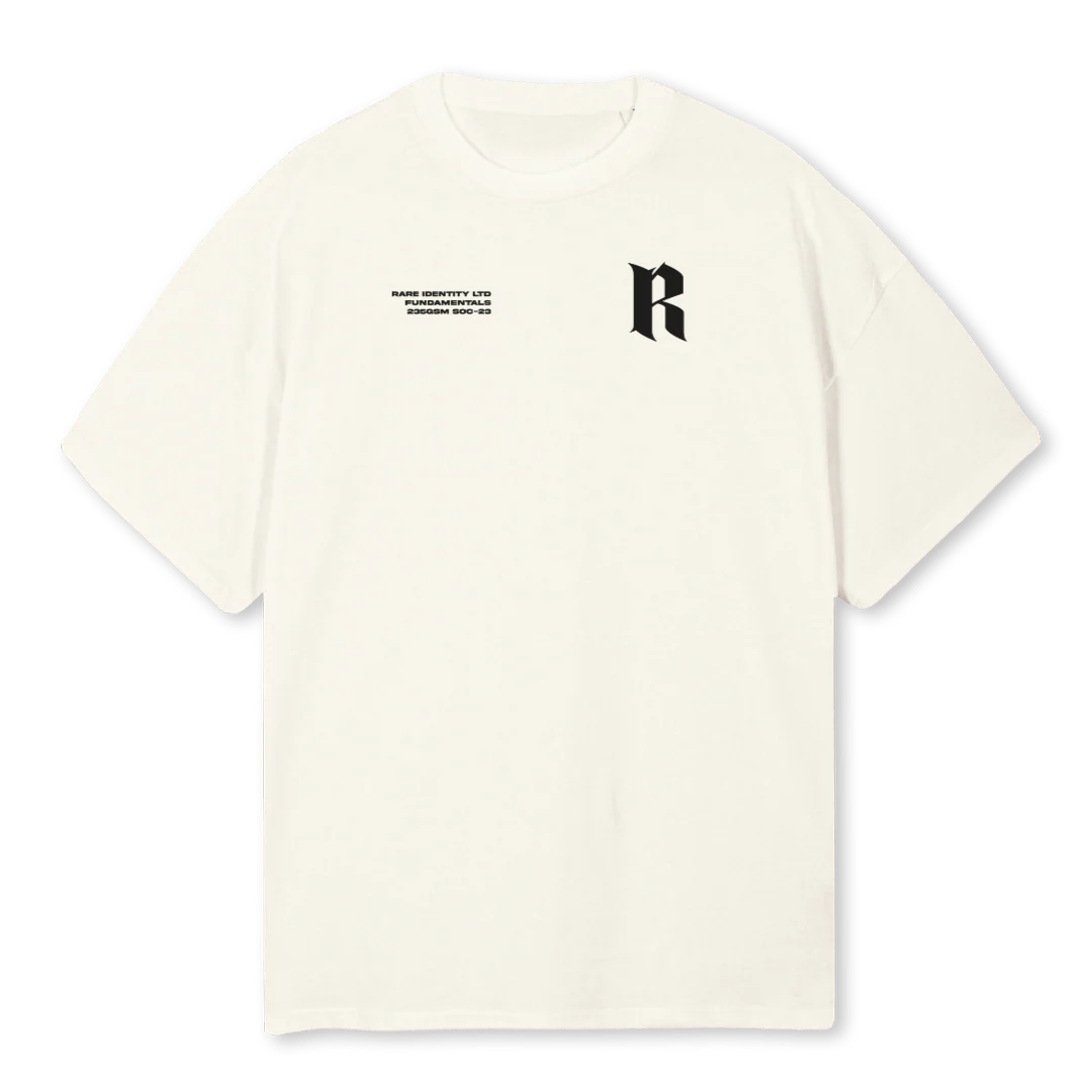ES SHIRT BOW Cream Oversized Tee.
