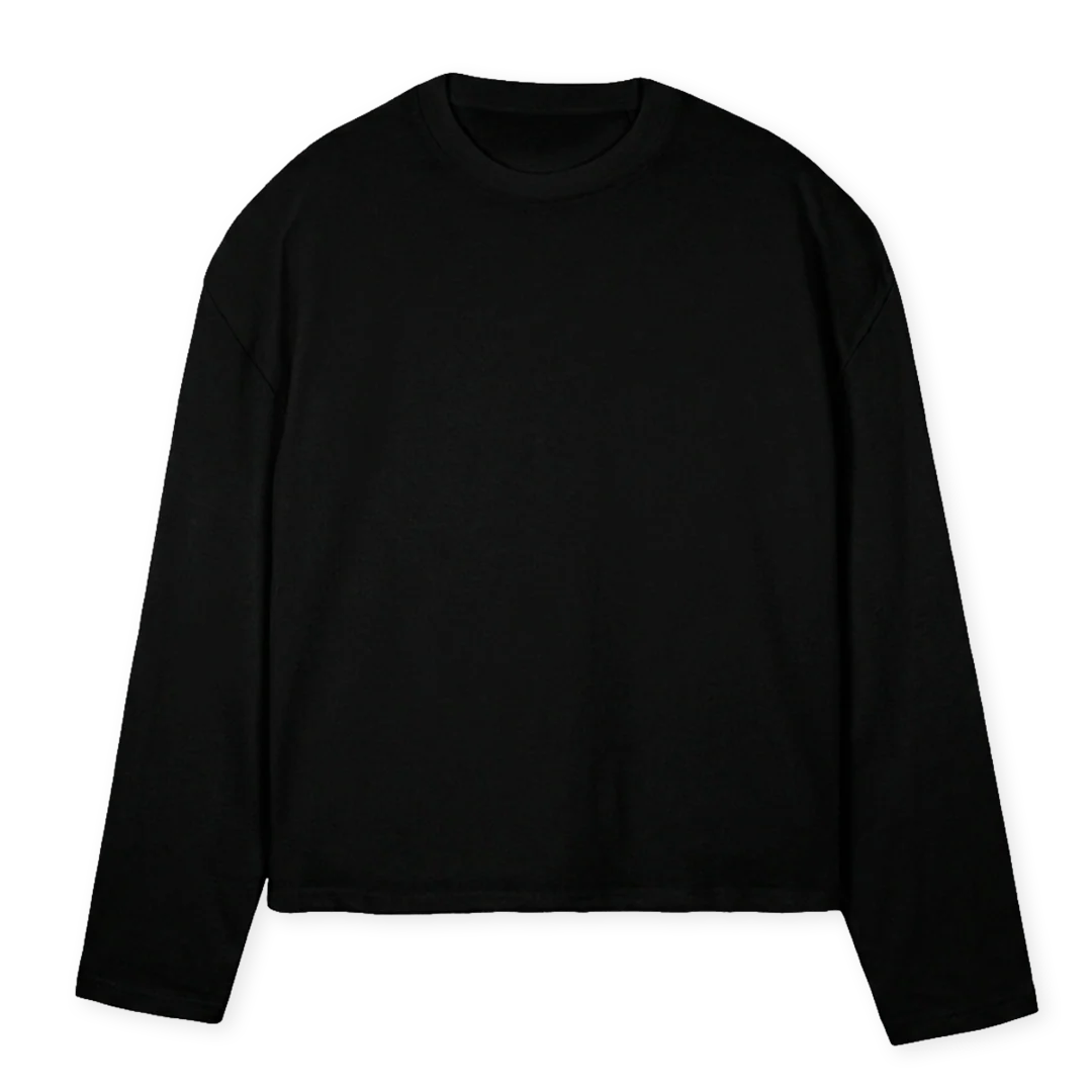 ESB Black Oversized Boxy LS Tee.