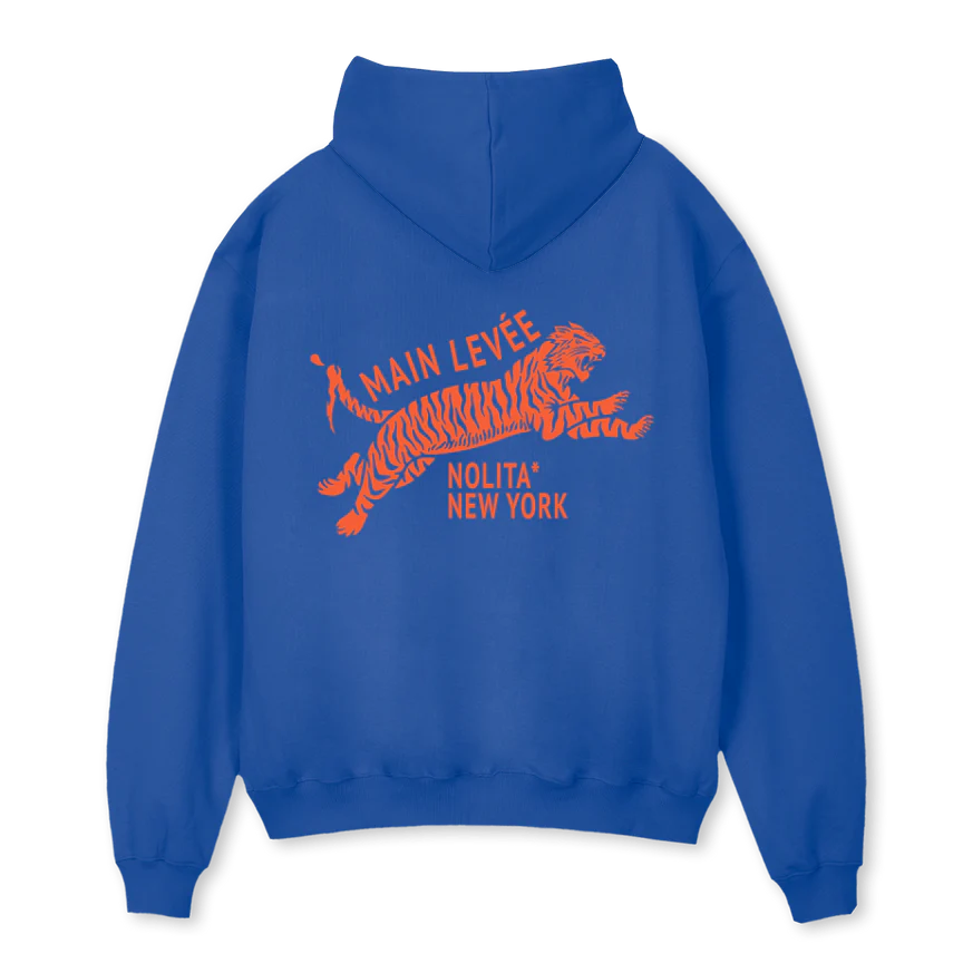 AMLCHINATOWNTIGER_CBO Cobalt Blue Oversized Hoodie - Image 2