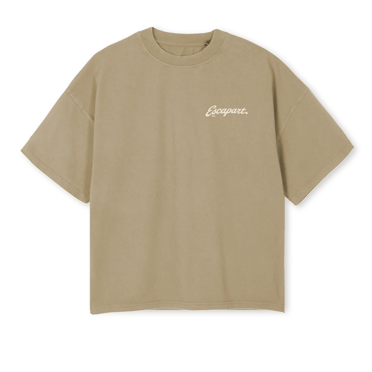 ESCAPART INGREDIENTS Vintage Dune Oversized Boxy Tee.