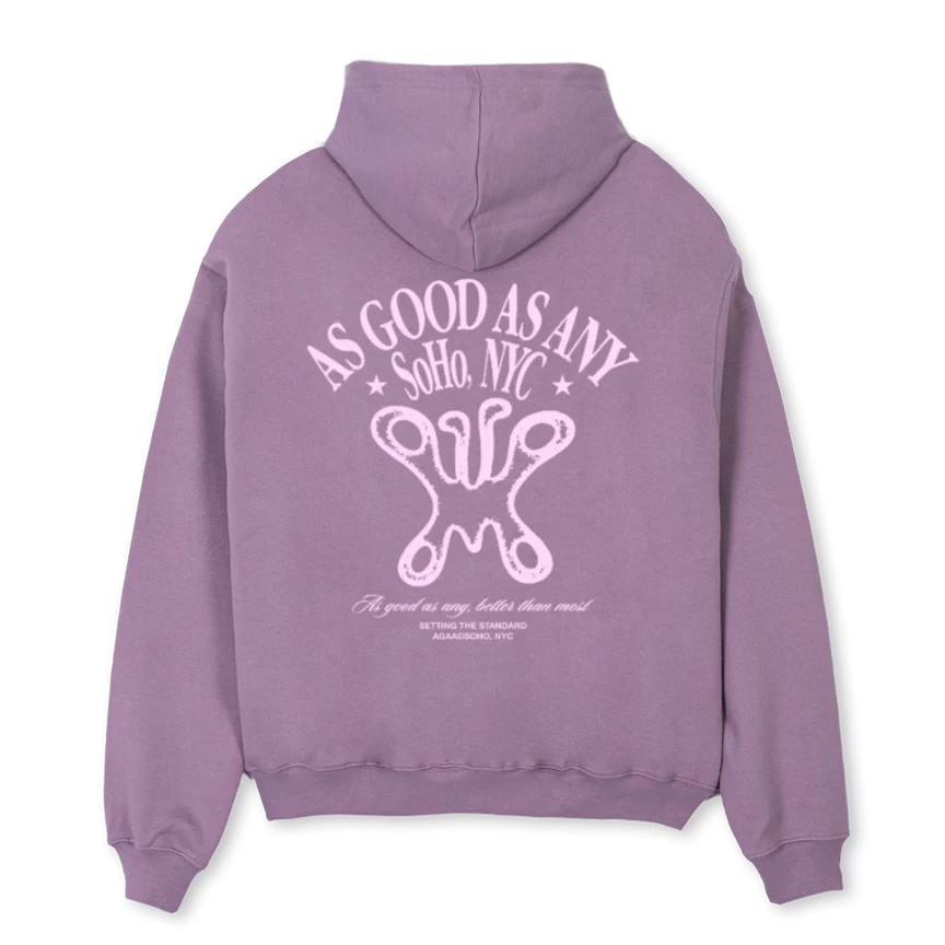 AAABUTTERFLY_P Purple Oversized Hoodie. - Image 2