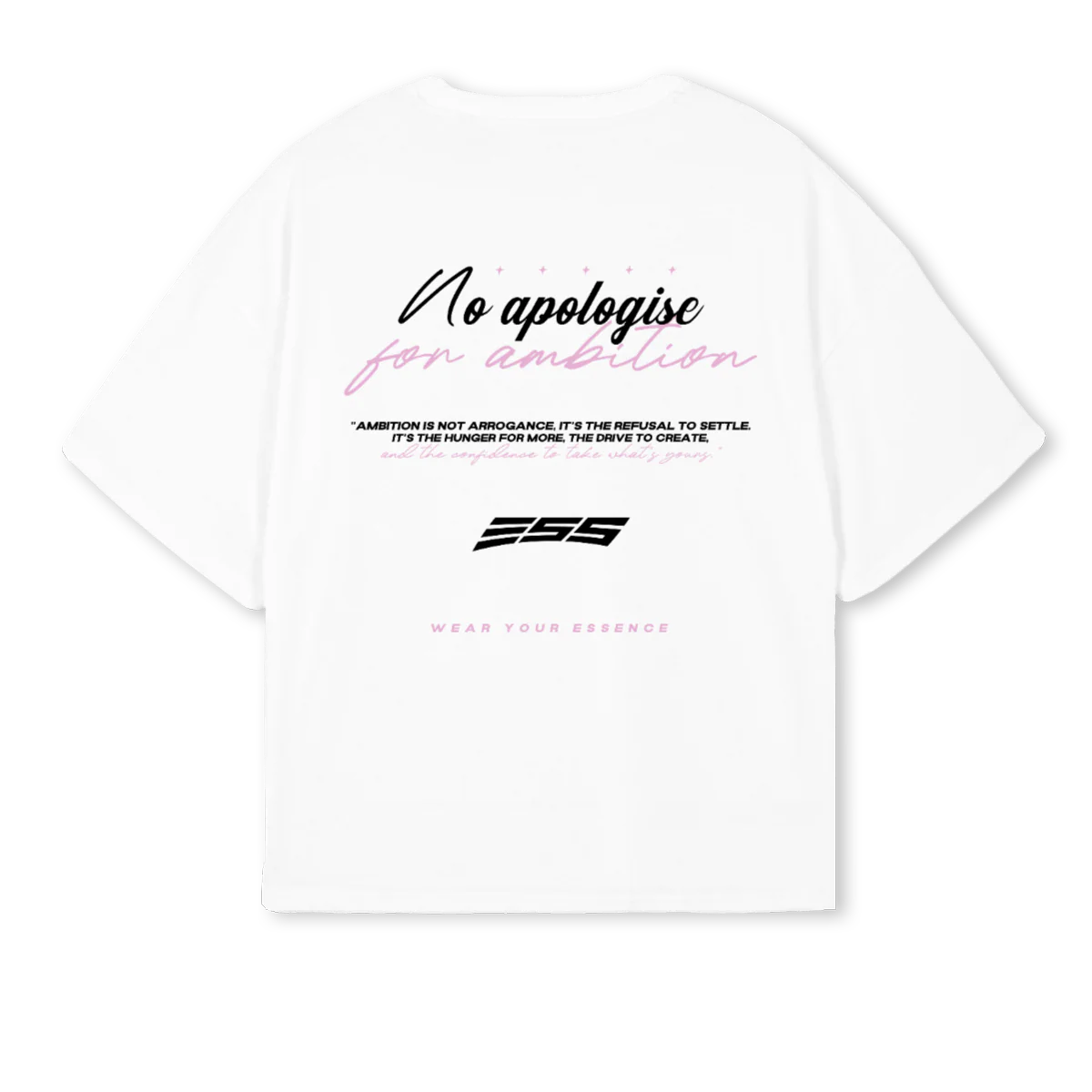 ESSIMERWHITE White Oversized Boxy Tee. - Image 2