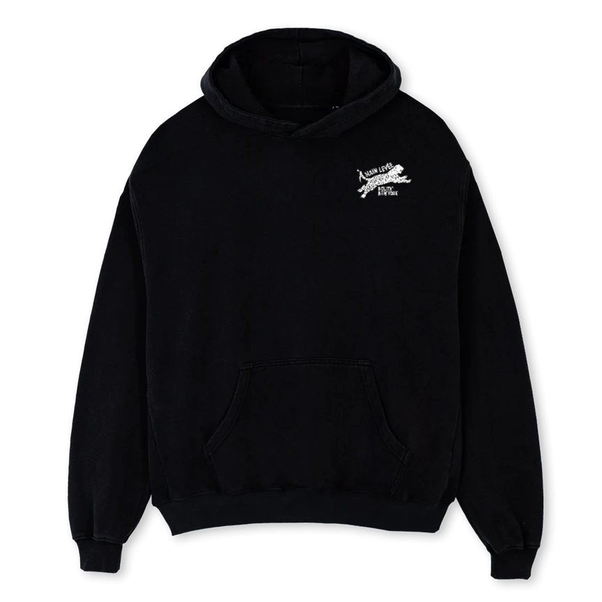 NOLITATIGER_BWHT Black Oversized Hoodie