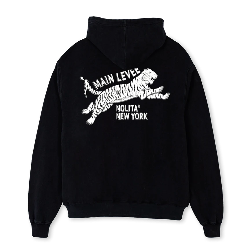 NOLITATIGER_BWHT Black Oversized Hoodie - Image 2