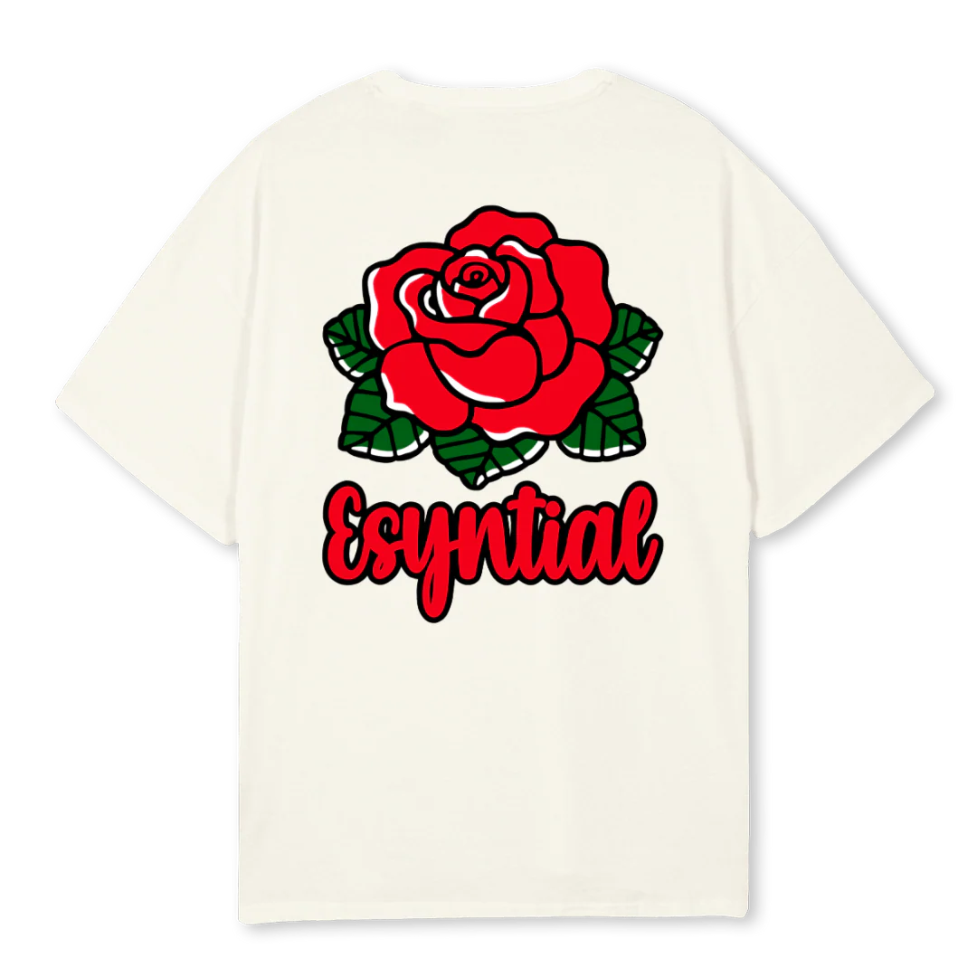 ESYNTIALCREAMTEE Cream Oversized Tee. - Image 2