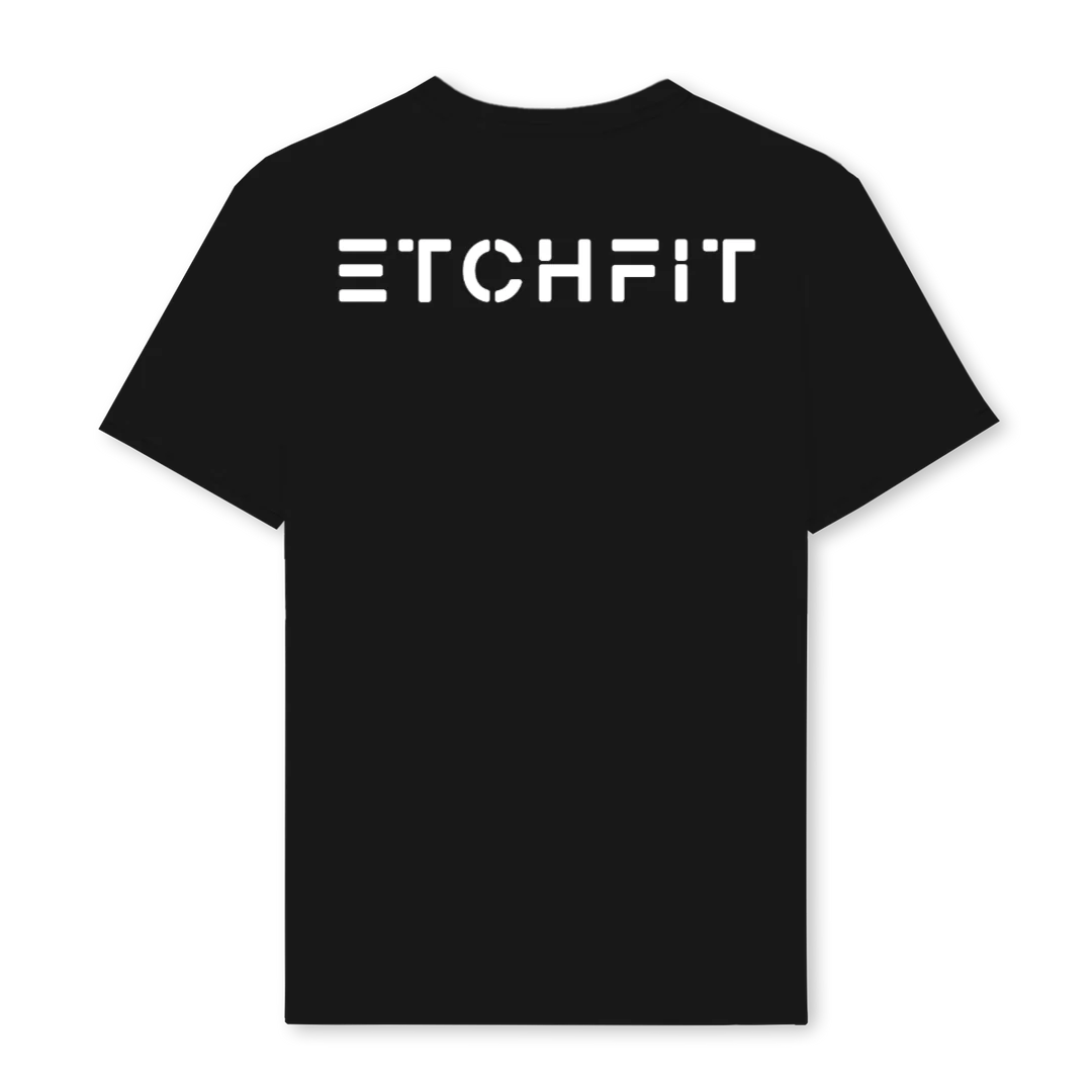 ETCHFITBACK Black Regular Tee. - Image 2