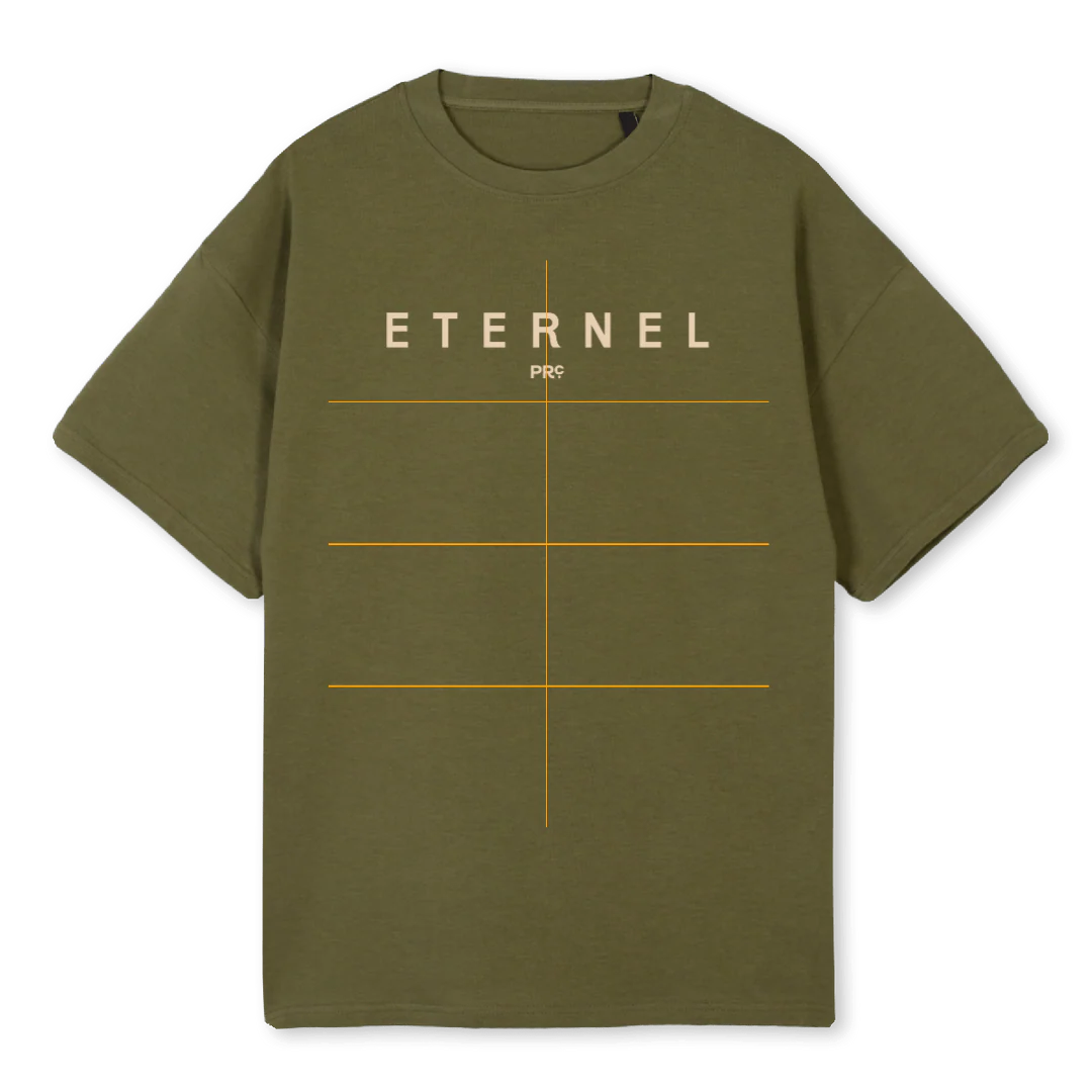 ETERNEL KAKI Kaki Oversized Tee.