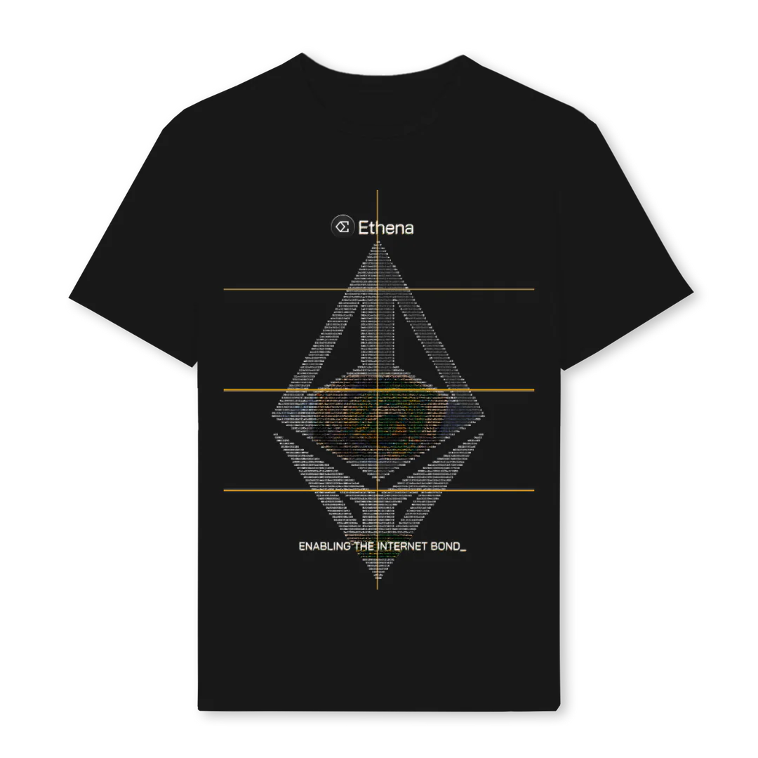 ETHENANORMAL Black Regular Tee.