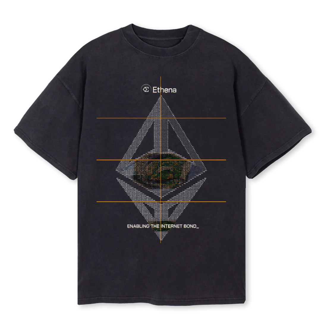 ETHENAOVERSIZE Vintage Black Oversized Tee.