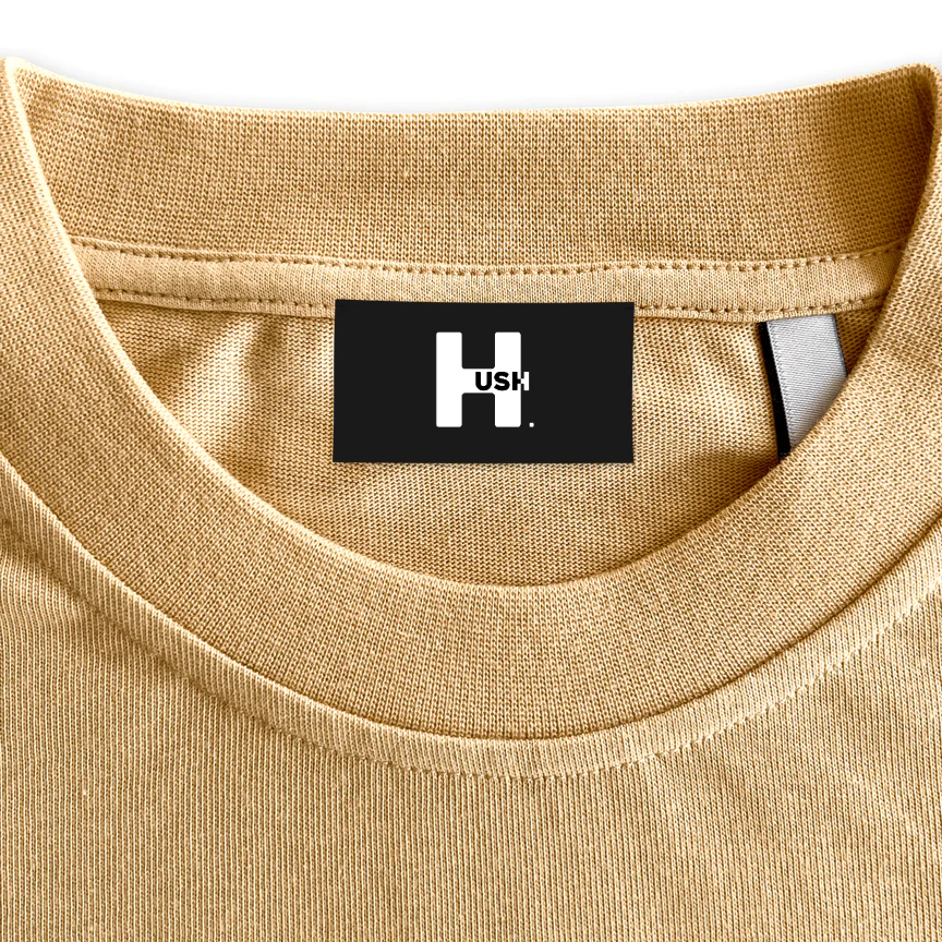 ETIQUETTE HUSH Custom Neck Label.