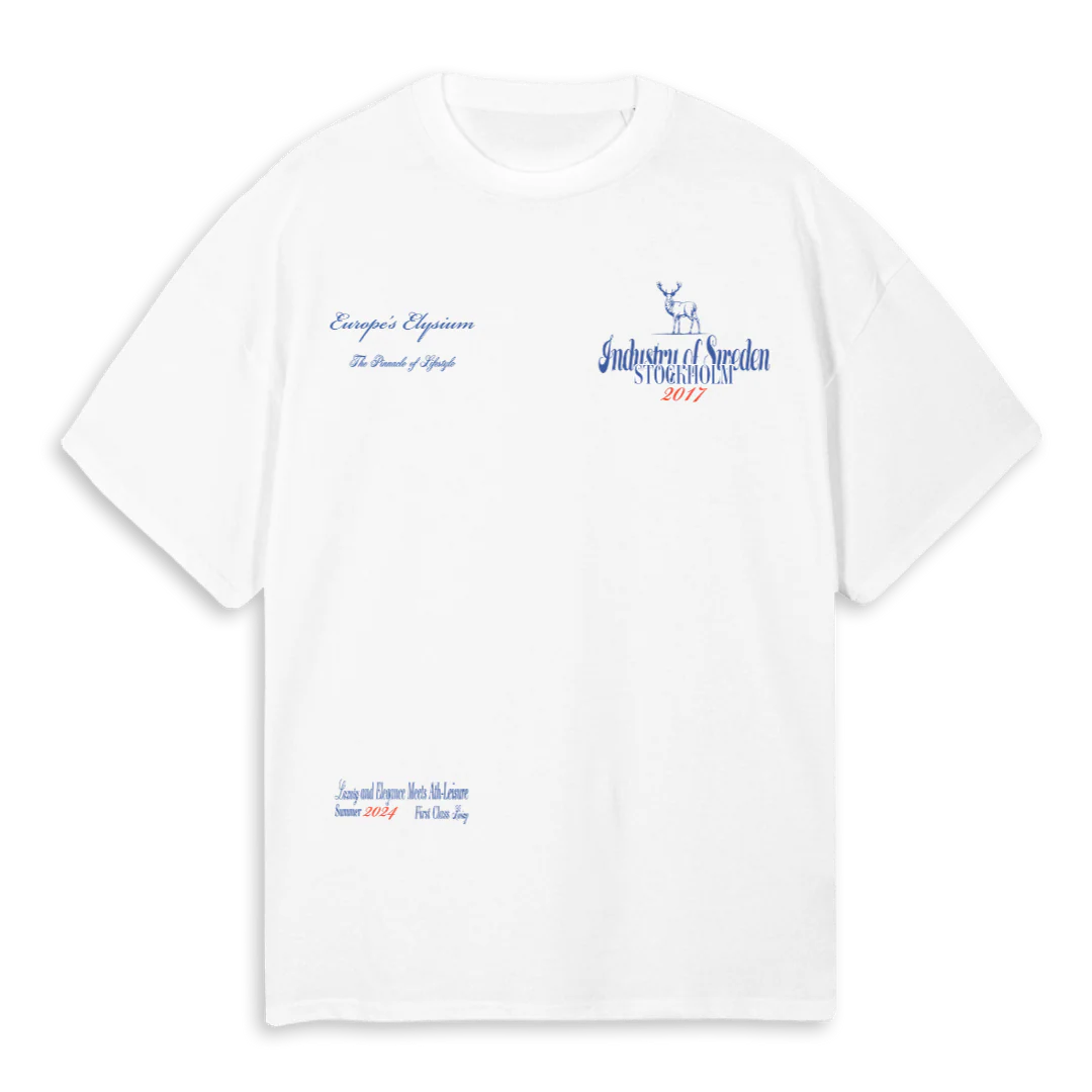 EUROPESELYSIUM_3 White Oversized Tee.
