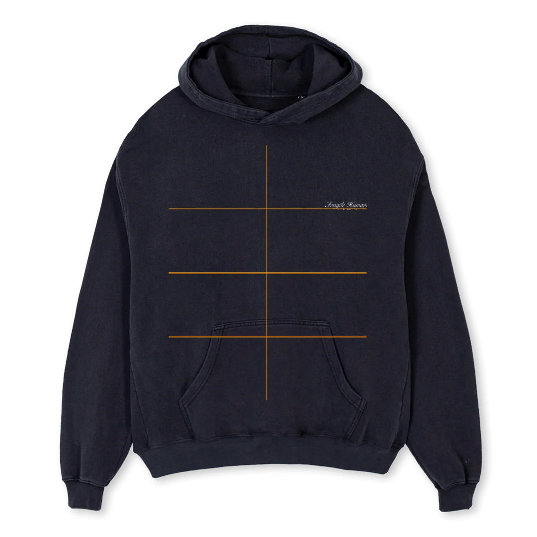 EVERYONE Vintage Black Oversized Hoodie.