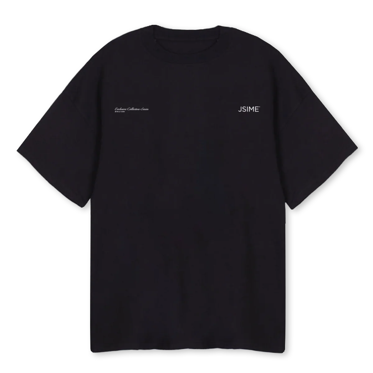 EXCL BLACK TEE Black Oversized Tee.