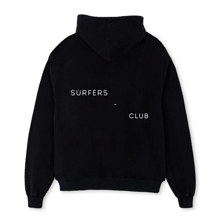 EXCLUSIVESURFERSCLUB Black Oversized Hoodie. - Image 2