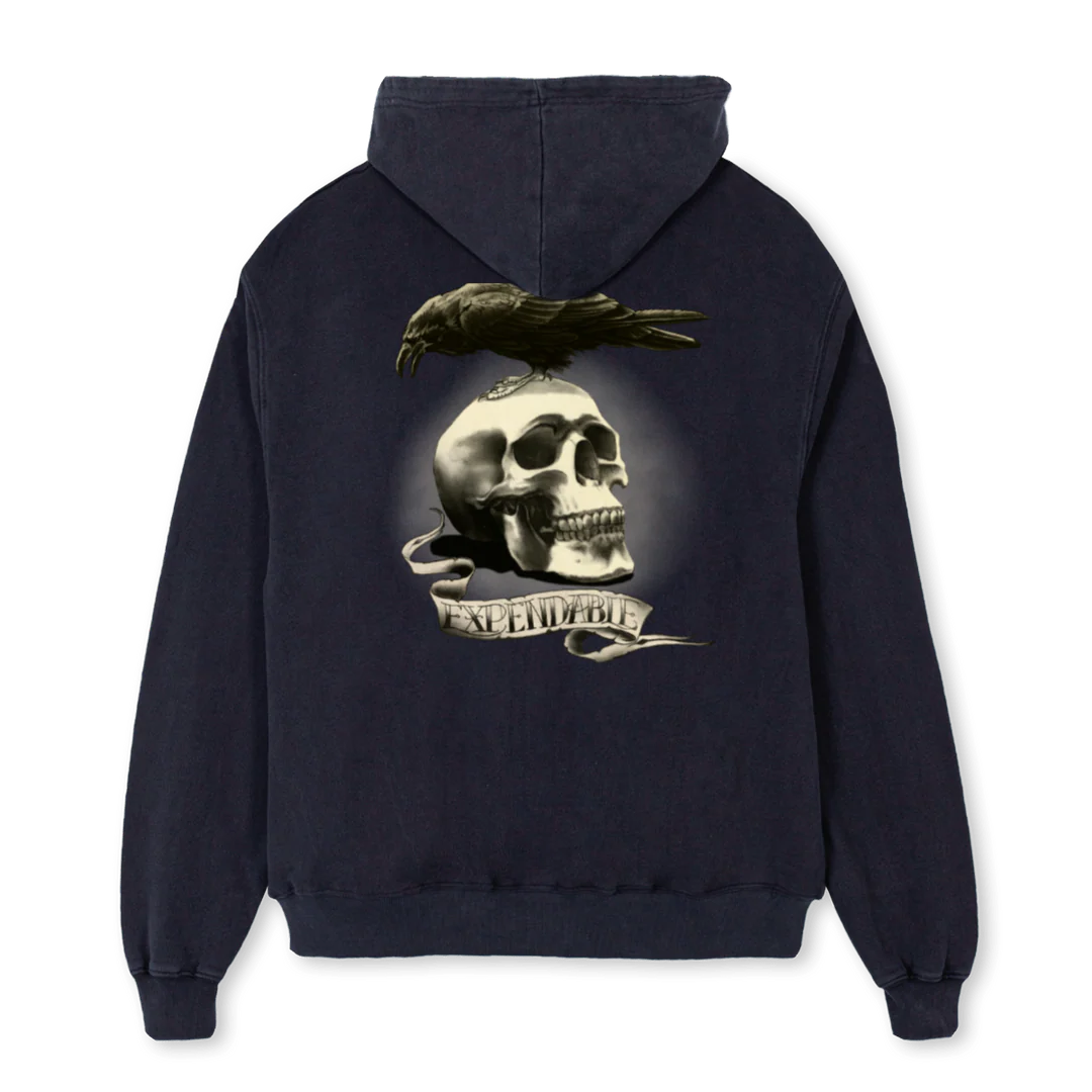 EXP Vintage Black Oversized Hoodie. - Image 2