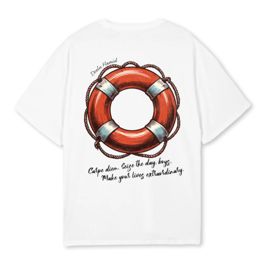 EXTRAORDINAR  White Oversized Tee. - Image 2