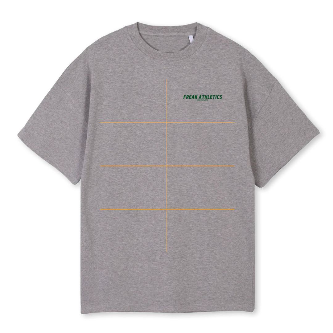 FA PUSH Grey Marl Oversized Tee.