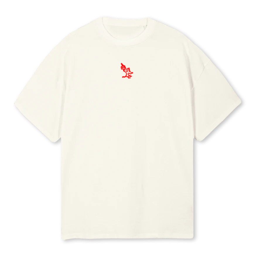 ZAGABLK_C Cream Oversized Tee
