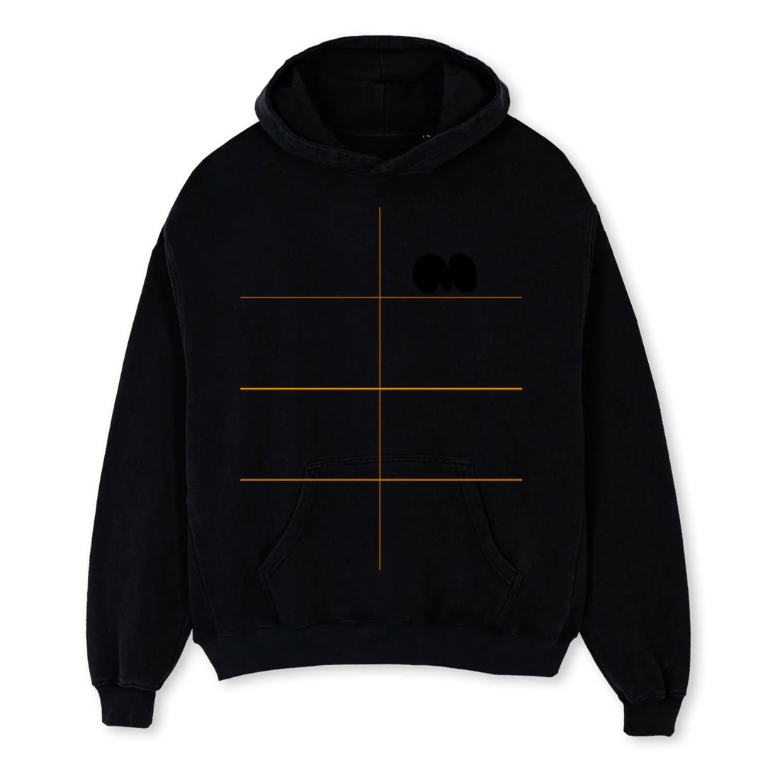 FABBB Black Oversized Hoodie.