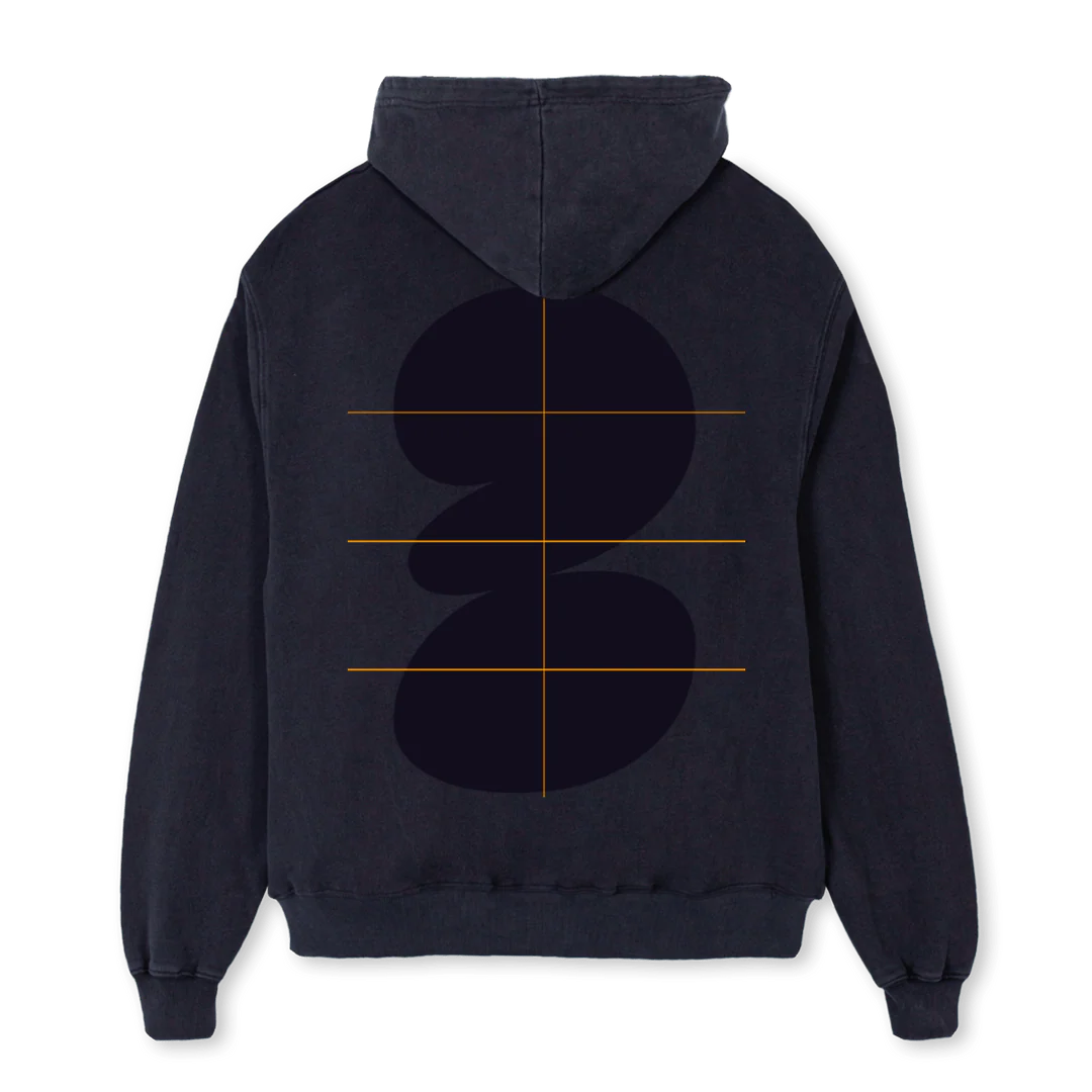 FABIO Vintage Black Oversized Hoodie. - Image 2