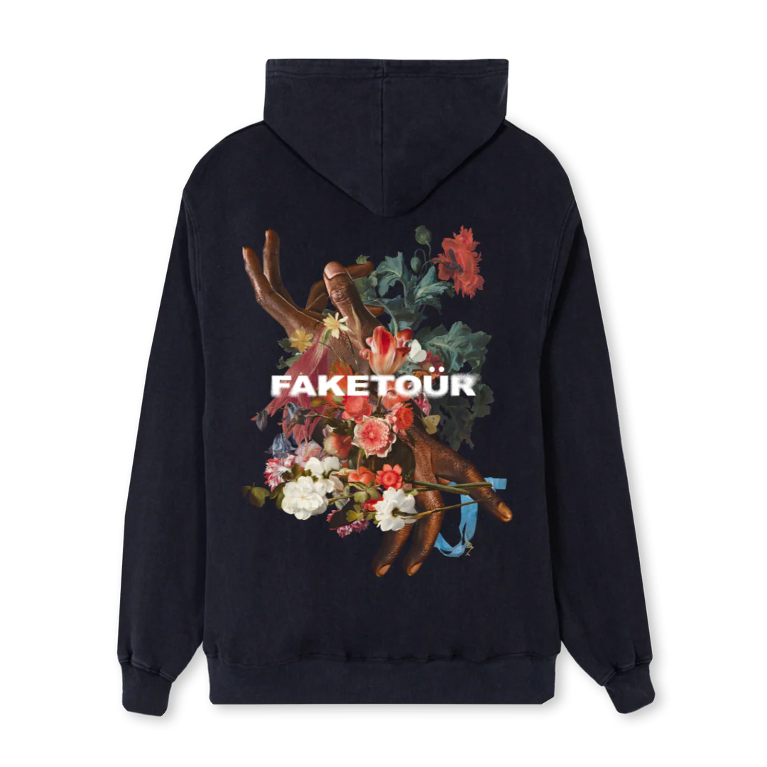 FACEFLWR Vintage Black Regular Hoodie. - Image 2