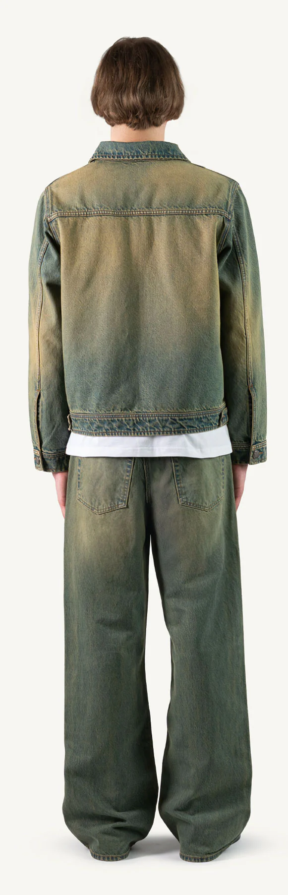 Faded Burn Light Blue Loose Fit Jeans. - Image 6