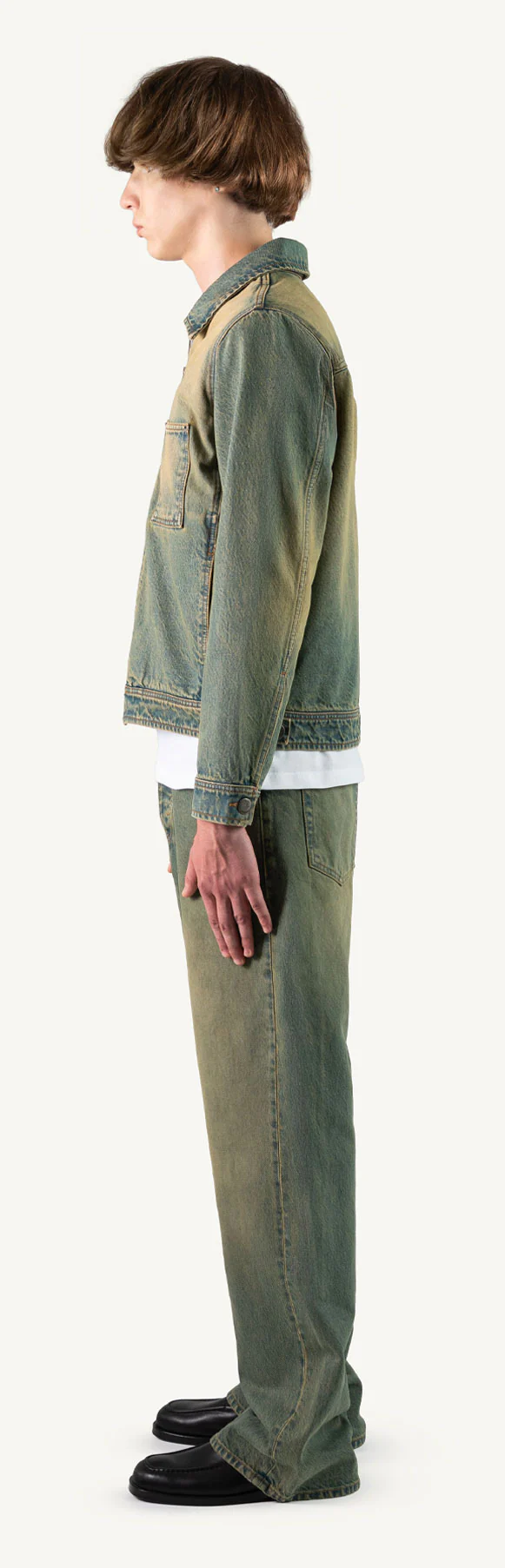 Faded Burn Light Blue Loose Fit Jeans. - Image 8