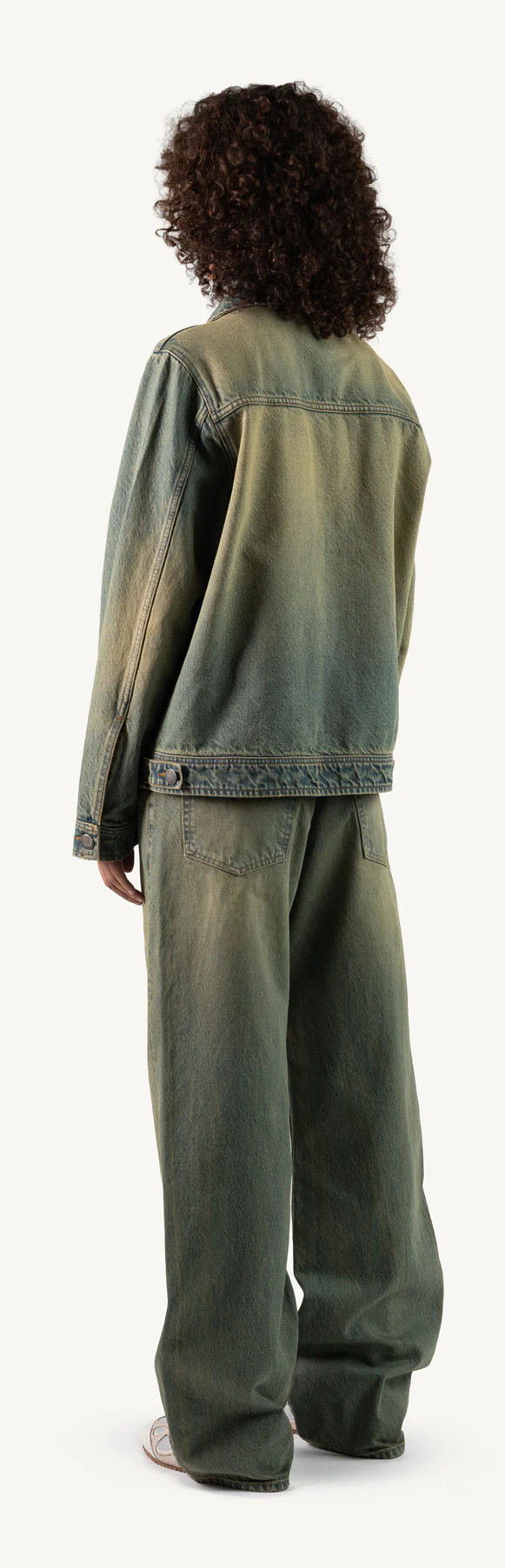 Faded Burn Light Blue Relaxed Denim Jacket. - Image 15