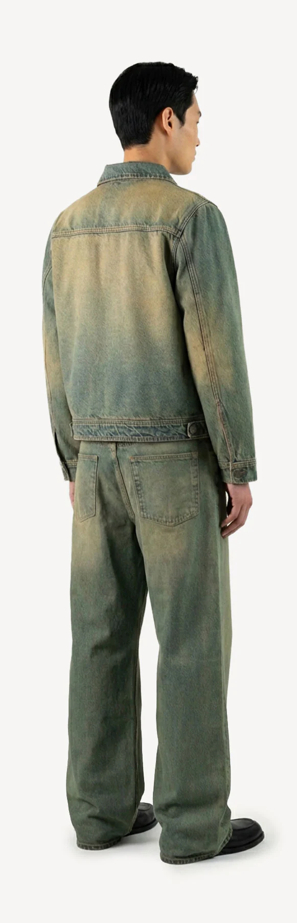 Faded Burn Light Blue Relaxed Denim Jacket. - Image 5